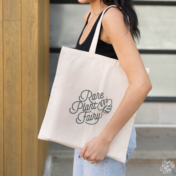 Rare Plant Fairy ® Canvas Tote Bag (Canvas White)