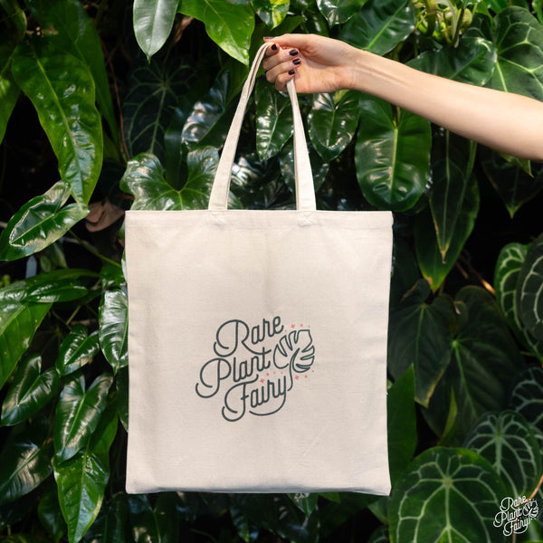 Rare Plant Fairy ® Canvas Tote Bag (Canvas White)